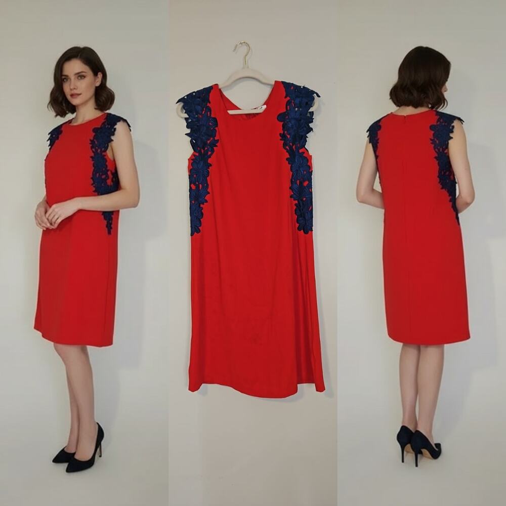 AXEL Red Brick Sleeveless Dress – Size 40